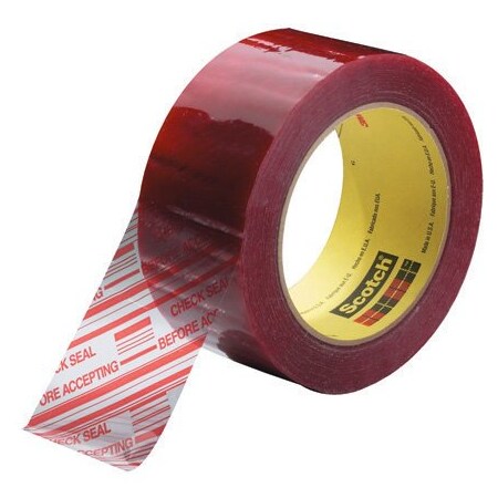 3M 2'' x 110 yds. Clear 3M 3779 Pre-Printed Carton Sealing Tape, 36PK BUY00013005